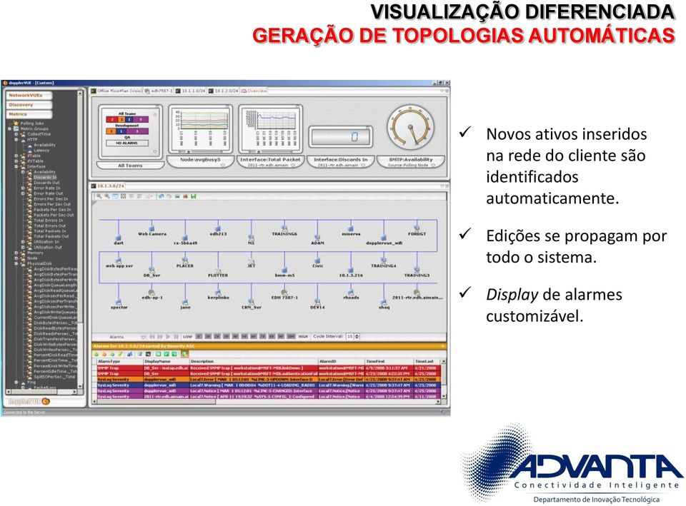 cliente são identificados automaticamente.