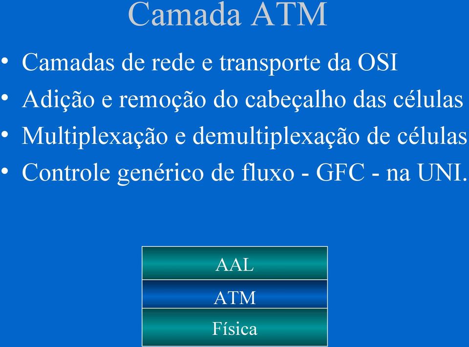 Multiplexação e demultiplexação de células