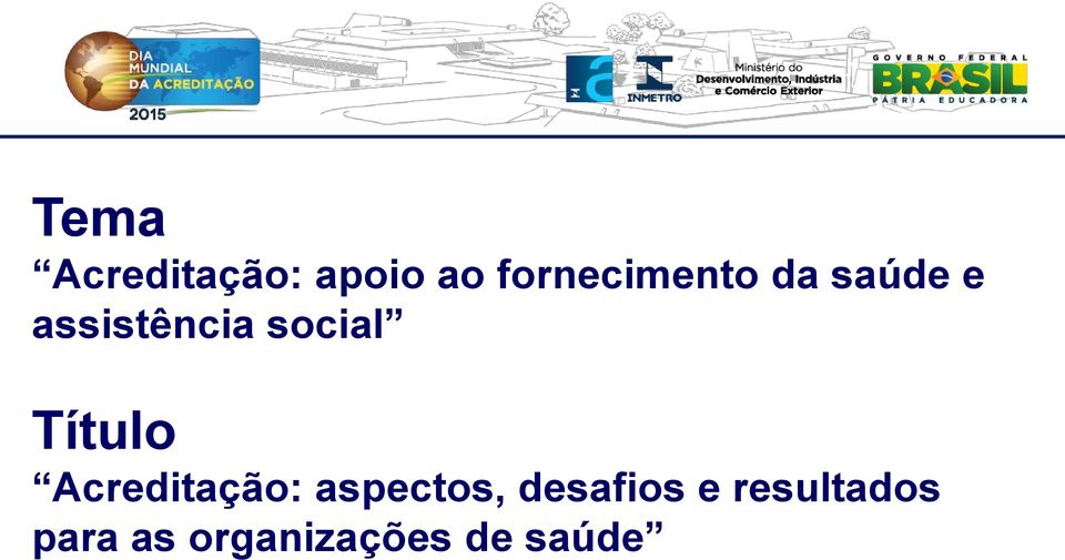 social Título Acreditação: aspectos,