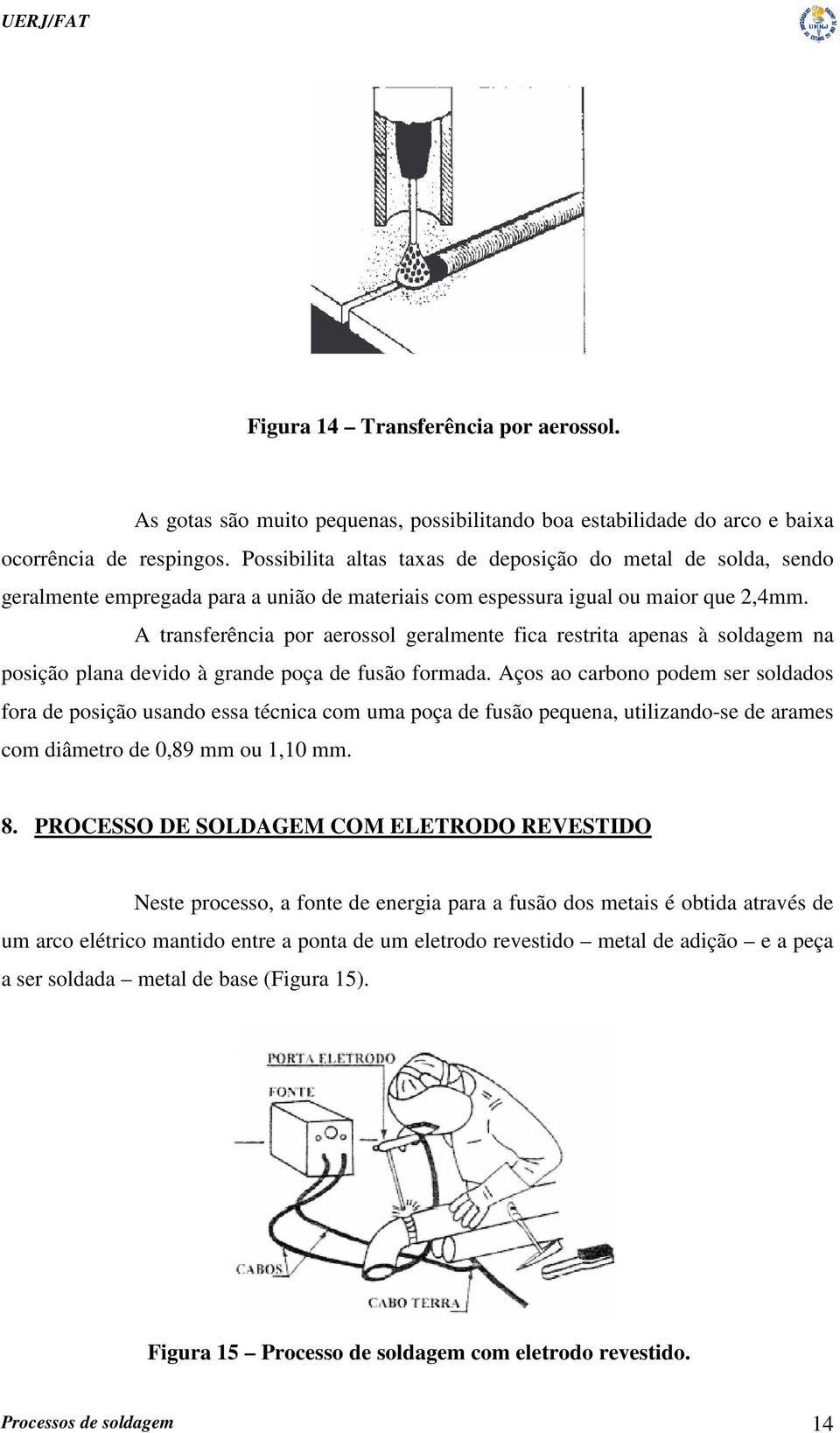 A transferência por aerossol geralmente fica restrita apenas à soldagem na posição plana devido à grande poça de fusão formada.