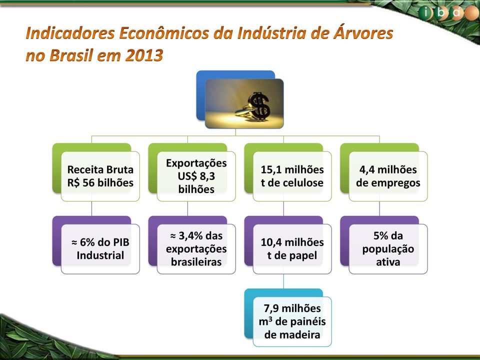 Industrial 3,4% das exportações brasileiras 10,4 milhões t