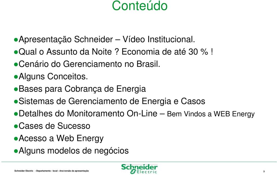 Bases para Cobrança de Energia Sistemas de Gerenciamento de Energia e Casos Detalhes do