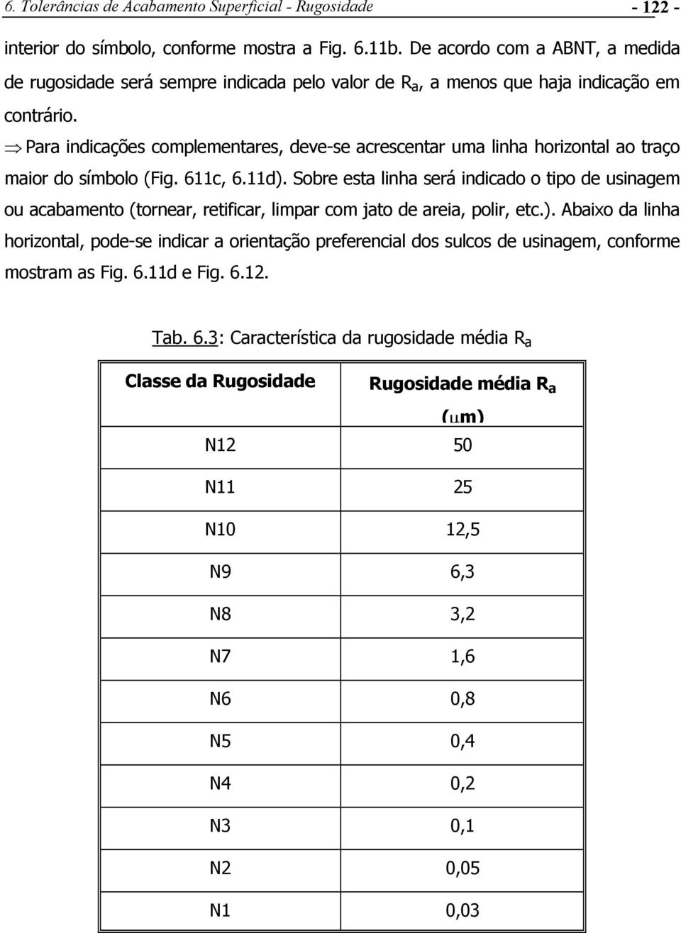 Para indicações complementares, deve-se acrescentar uma linha horizontal ao traço maior do símbolo (Fig. 611c, 6.11d).