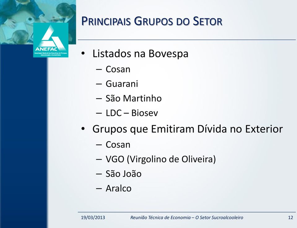 Biosev Grupos que Emitiram Dívida no