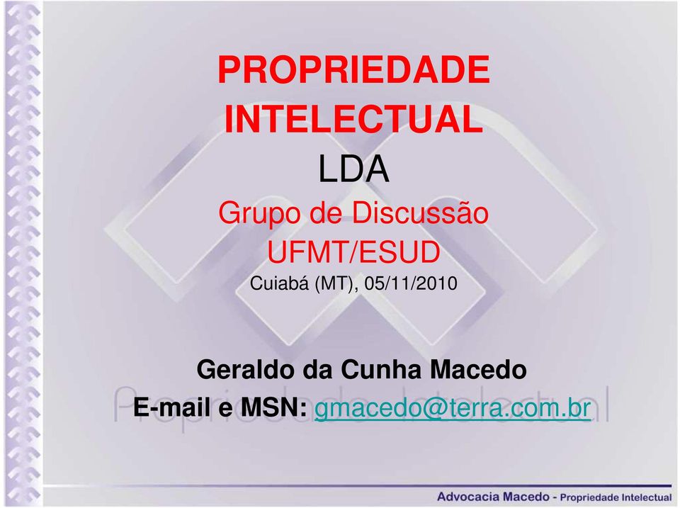 (MT), 05/11/2010 Geraldo da Cunha
