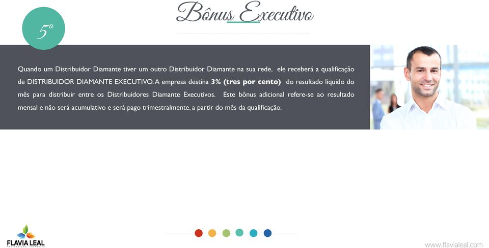 A empresa destina 3% (tres por cento) do resultado liquido do mês para distribuir entre os Distribuidores