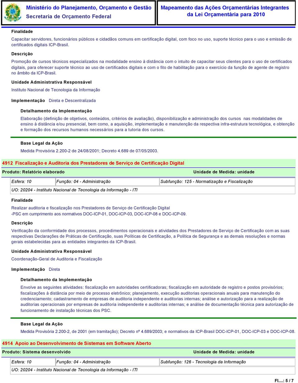 certificados digitais e com o fito de habilitação para o exercício da função de agente de registro no âmbito da ICP-Brasil.