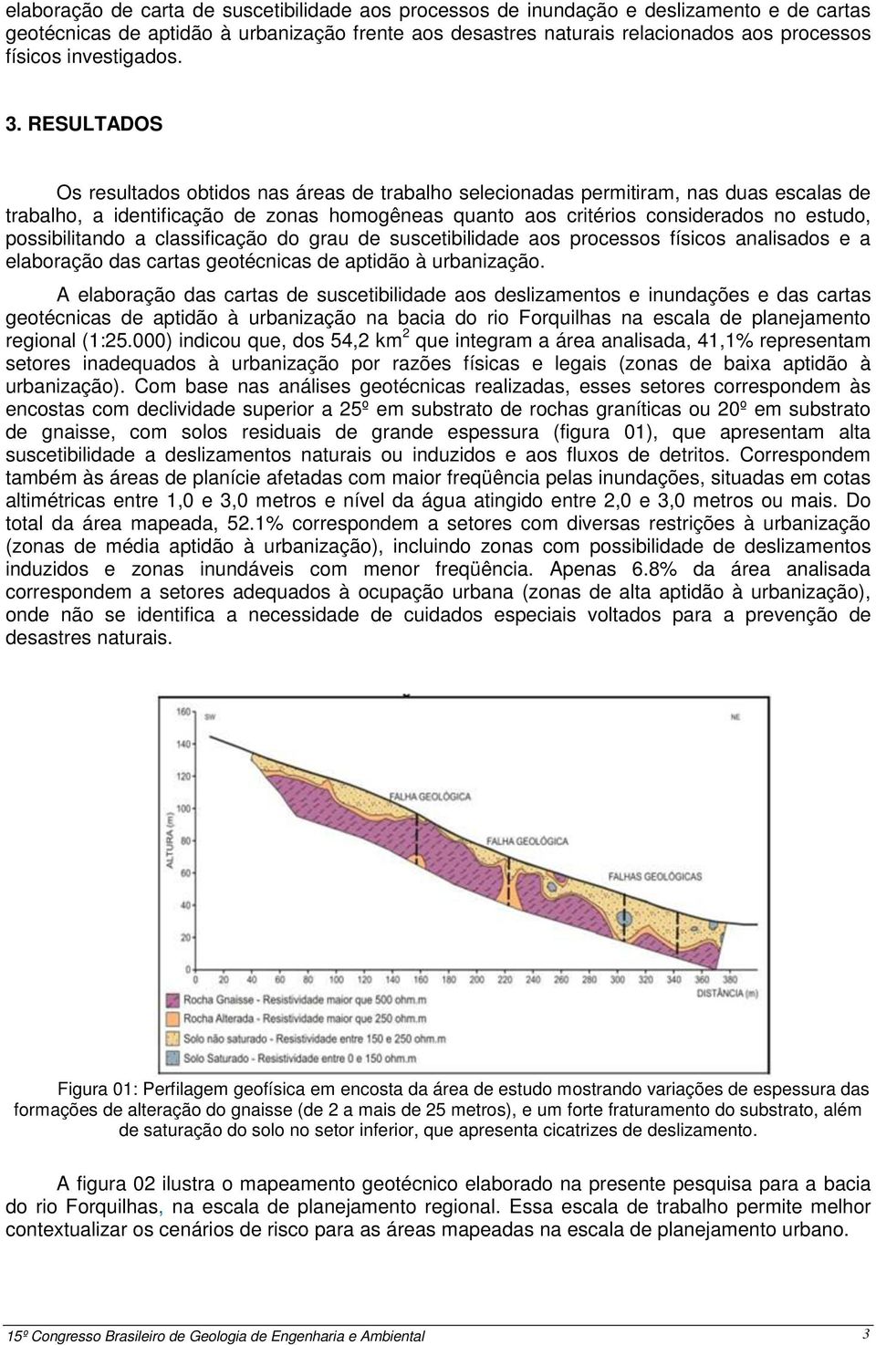 RESULTADOS Os resultados obtidos nas áreas de trabalho selecionadas permitiram, nas duas escalas de trabalho, a identificação de zonas homogêneas quanto aos critérios considerados no estudo,