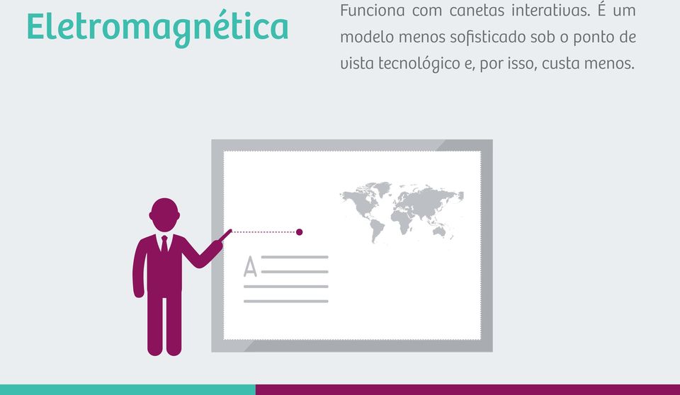 É um modelo menos sofisticado sob