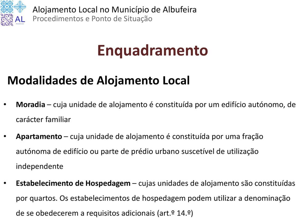 prédio urbano suscetívelde utilização independente Estabelecimento de Hospedagem cujas unidades de alojamento são