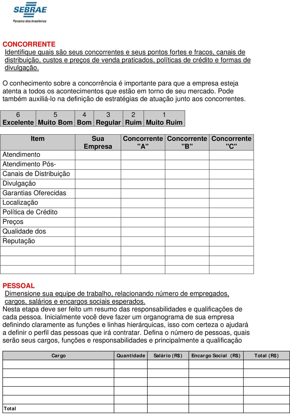 Pode também auxiliá-lo na definição de estratégias de atuação junto aos concorrentes.