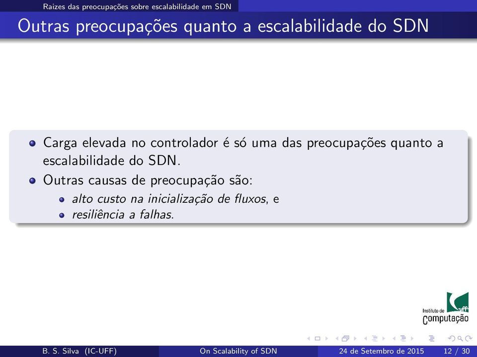 escalabilidade do SDN.