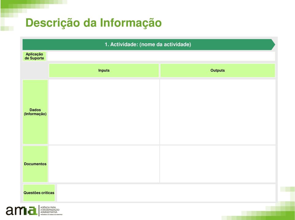 Actividade: (nome da actividade)