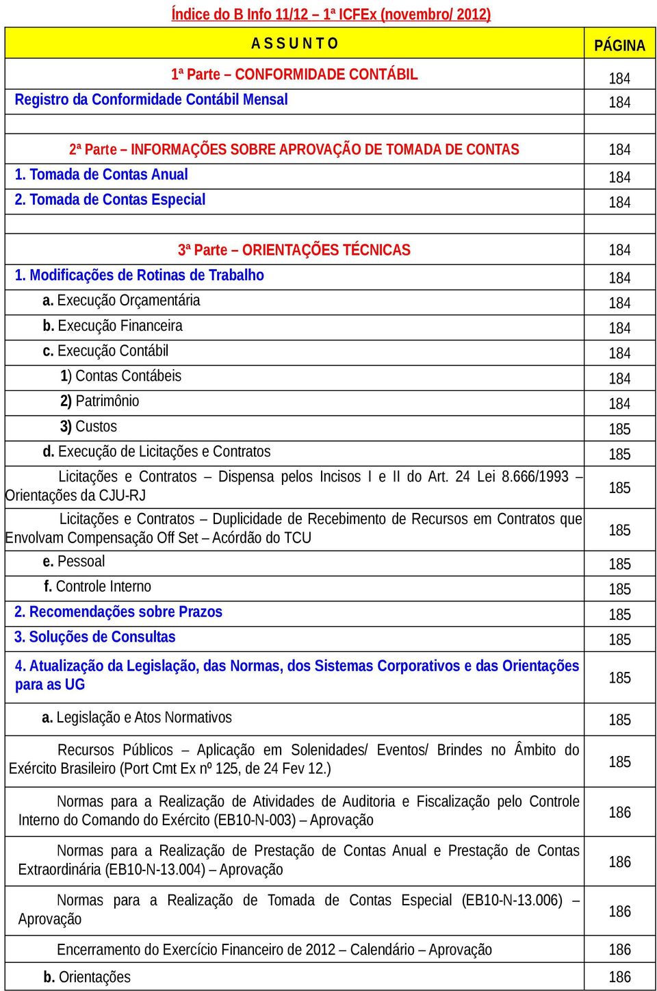 Execução Contábil 1) Contas Contábeis 2) Patrimônio 3) Custos d. Execução de Licitações e Contratos Licitações e Contratos Dispensa pelos Incisos I e II do Art. 24 Lei 8.