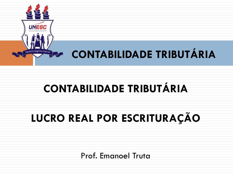 ESCRITURAÇÃO Prof.