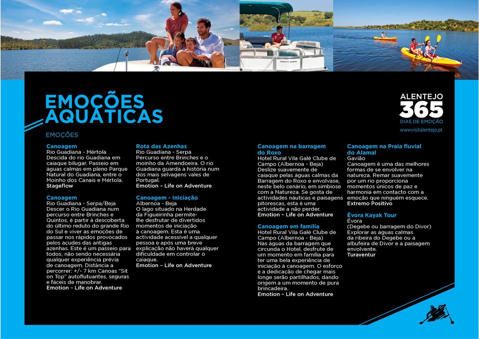 EMOÇÕES AQUÁTICAS. O Alentejo é rico em Rios e Ribeiros. - PDF Free Download