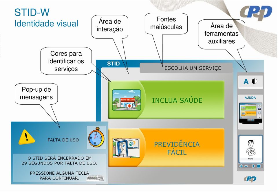 ferramentas auxiliares Cores para