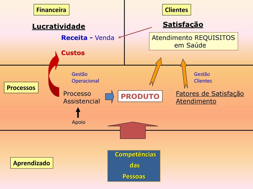 Operacional Processo Assistencial PRODUTO Gestão Clientes