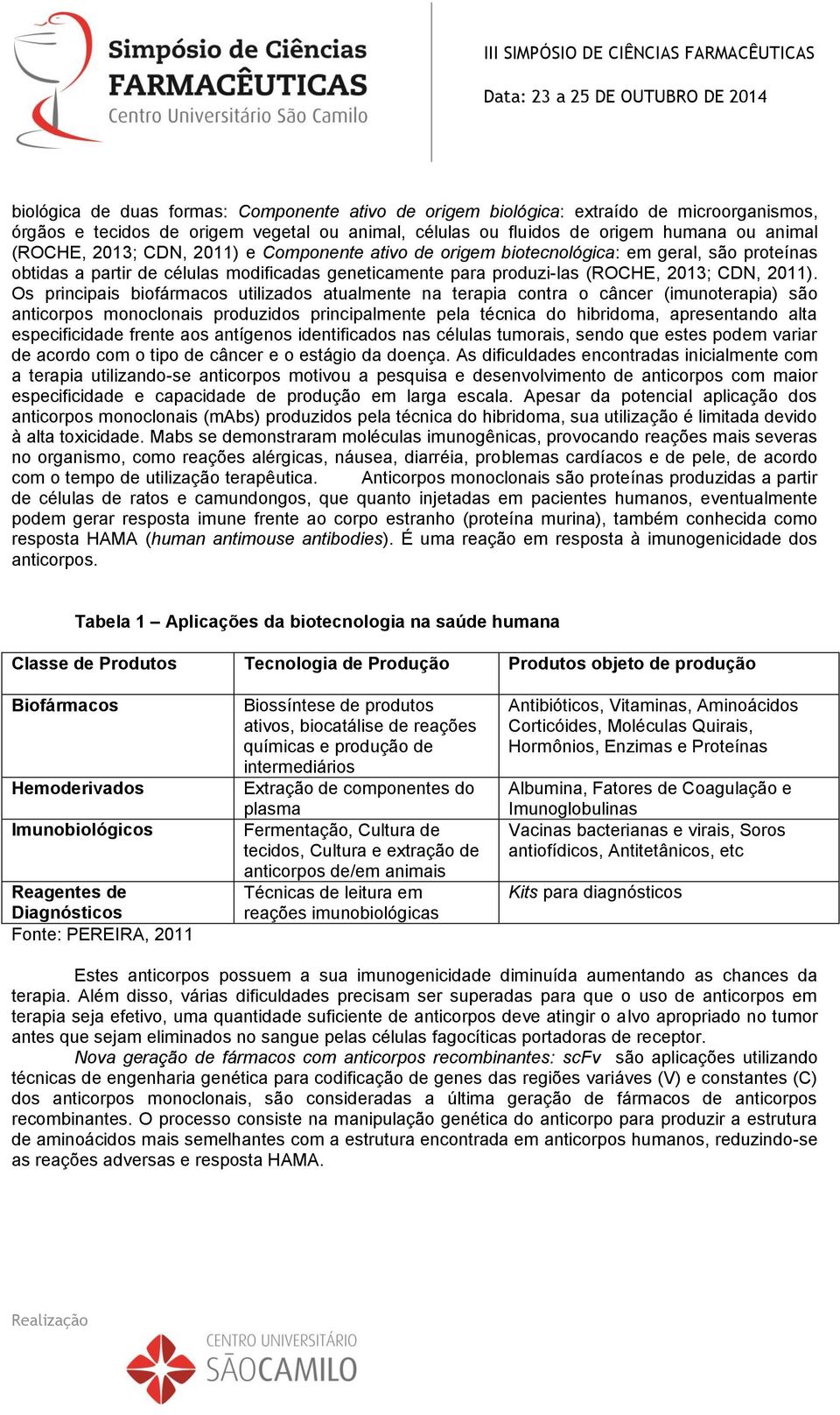 Os principais biofármacos utilizados atualmente na terapia contra o câncer (imunoterapia) são anticorpos monoclonais produzidos principalmente pela técnica do hibridoma, apresentando alta