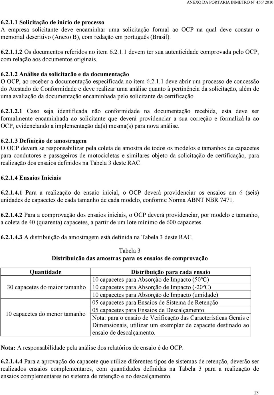 2.1.1 deve abrir um processo de concessão do Atestado de Conformidade e deve realizar uma análise quanto à pertinência da solicitação, além de uma avaliação da documentação encaminhada pelo