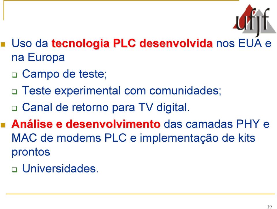 para TV digital.