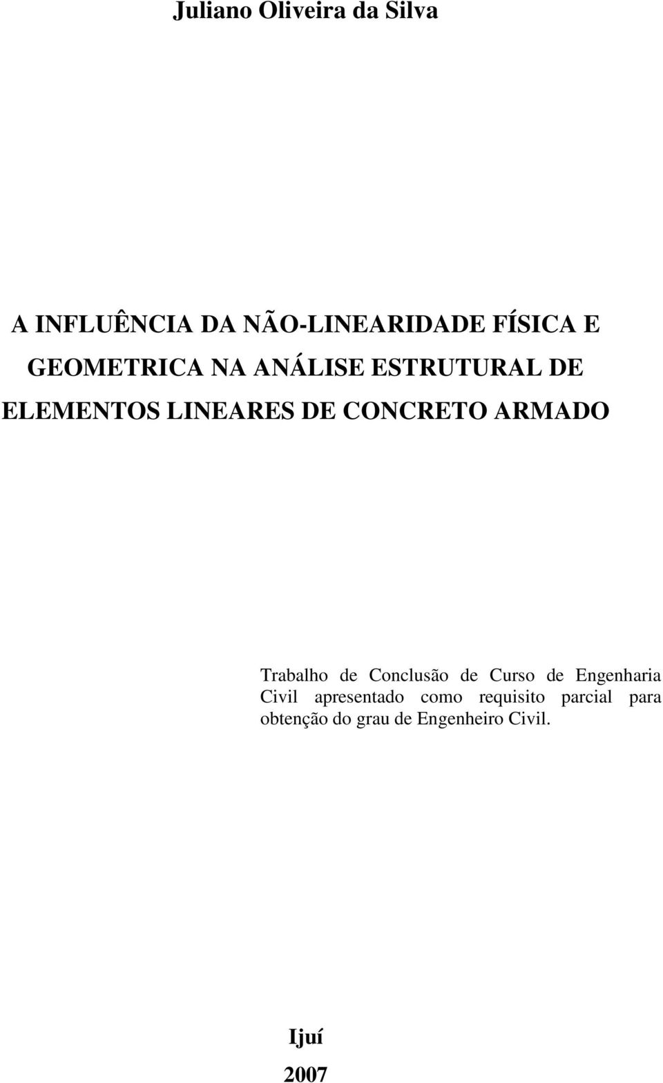 ARMADO Trabalho de Conclusão de Curso de Engenharia Civil apresentado