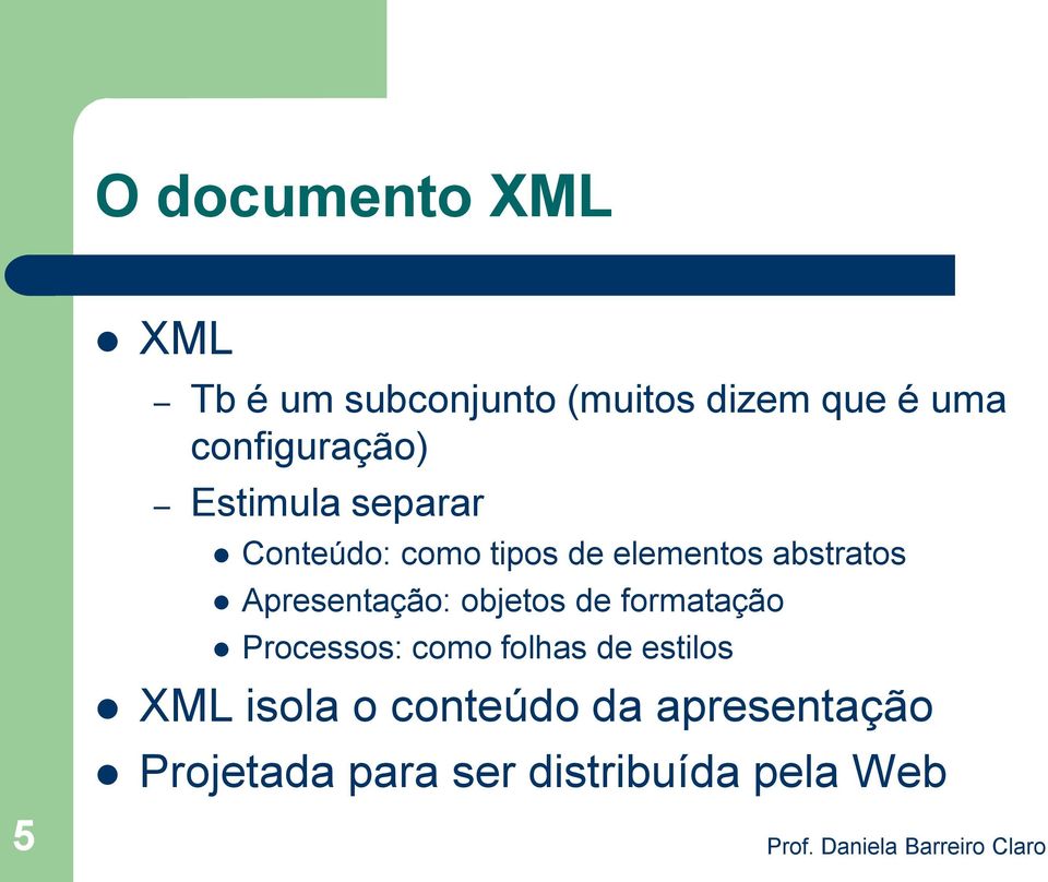 abstratos Apresentação: objetos de formatação Processos: como folhas de