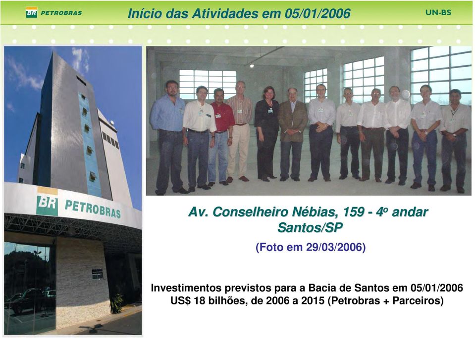 29/03/2006) Investimentos previstos para a Bacia de
