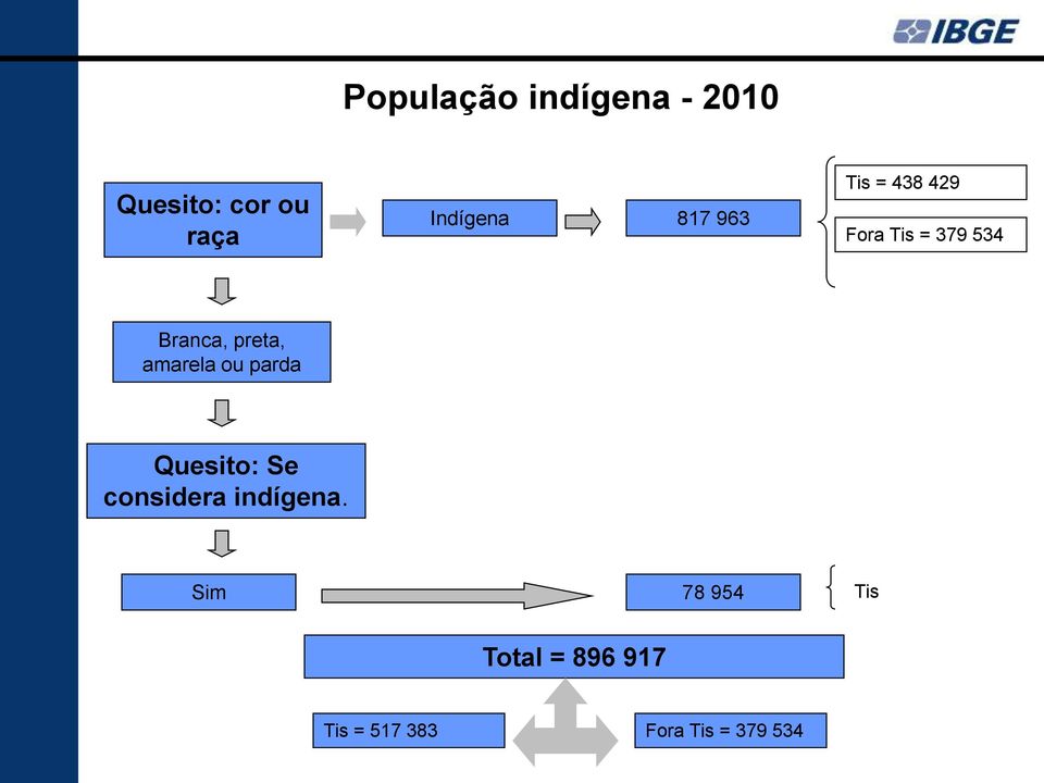 amarela ou parda Quesito: Se considera indígena.