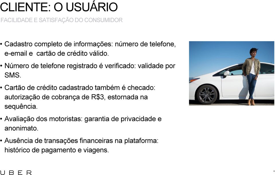 Cartão de crédito cadastrado também é checado: autorização de cobrança de R$3, estornada na sequência.