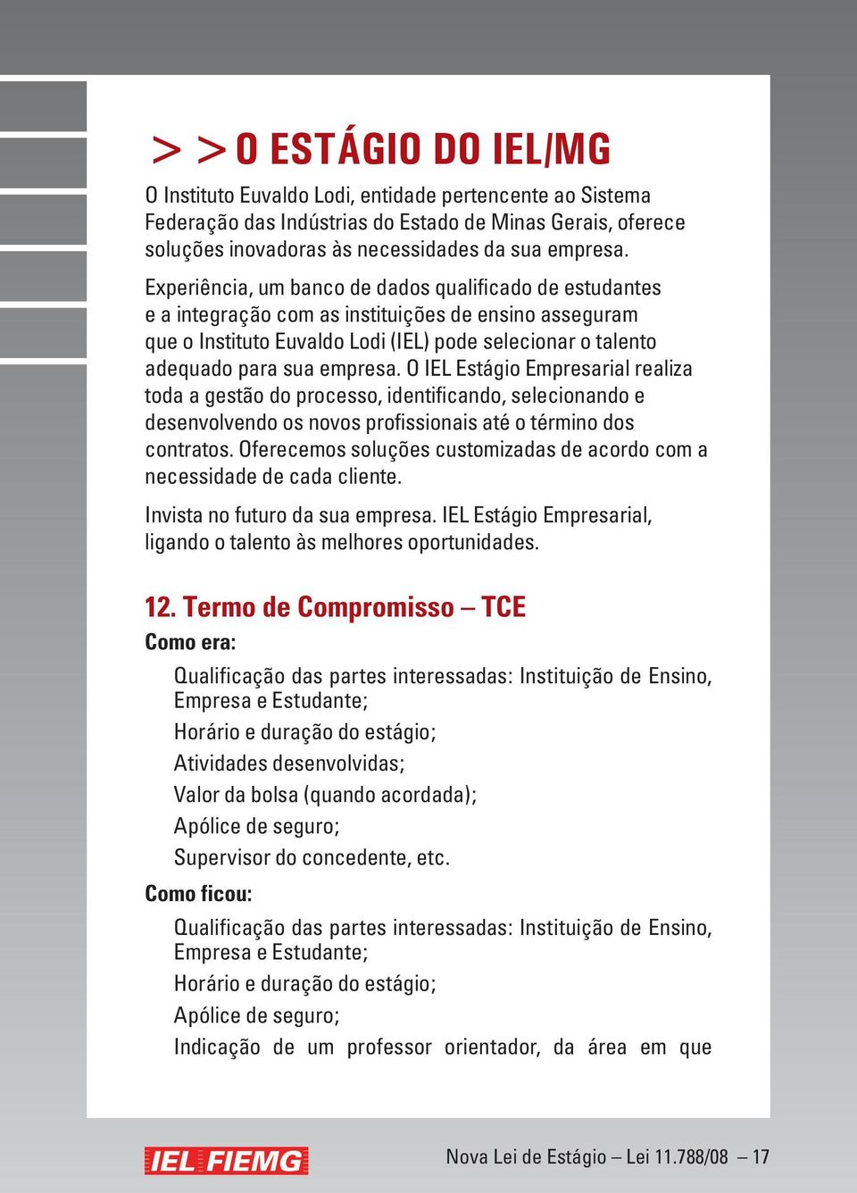 O IEL Estágio Empresarial realiza toda a gestão do processo, identificando, selecionando e desenvolvendo os novos profissionais até o término dos contratos.