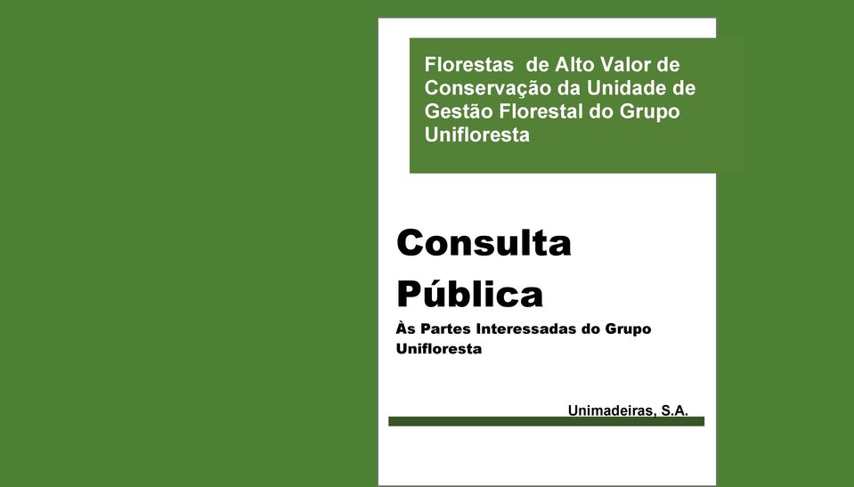 Unifloresta Consulta Pública Às Partes