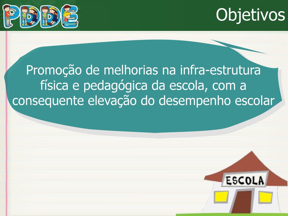 pedagógica da escola, com a