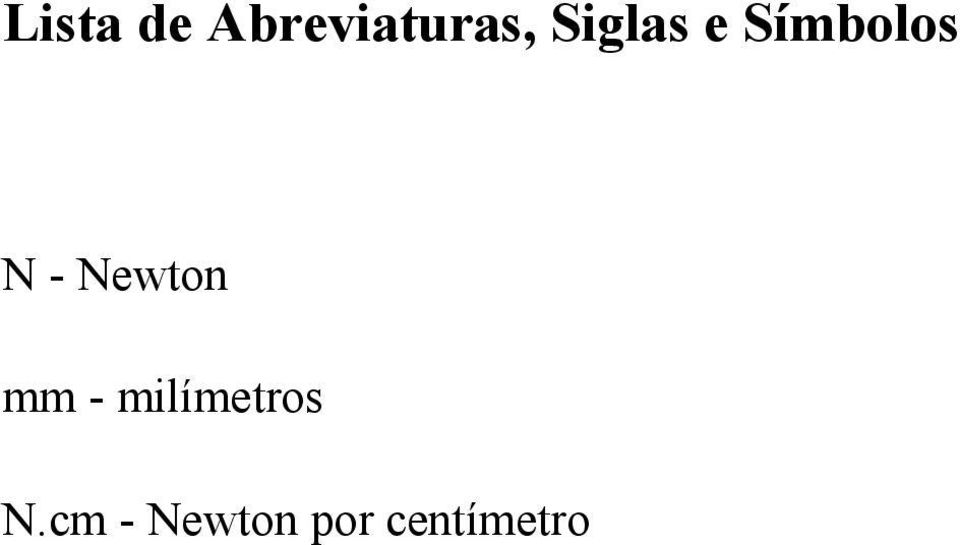 Newton mm - milímetros