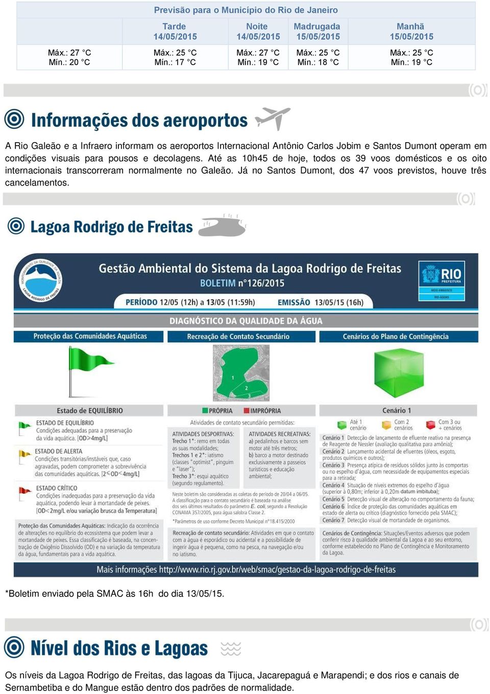 Até as 10h45 de hoje, todos os 39 voos domésticos e os oito internacionais transcorreram normalmente no Galeão.