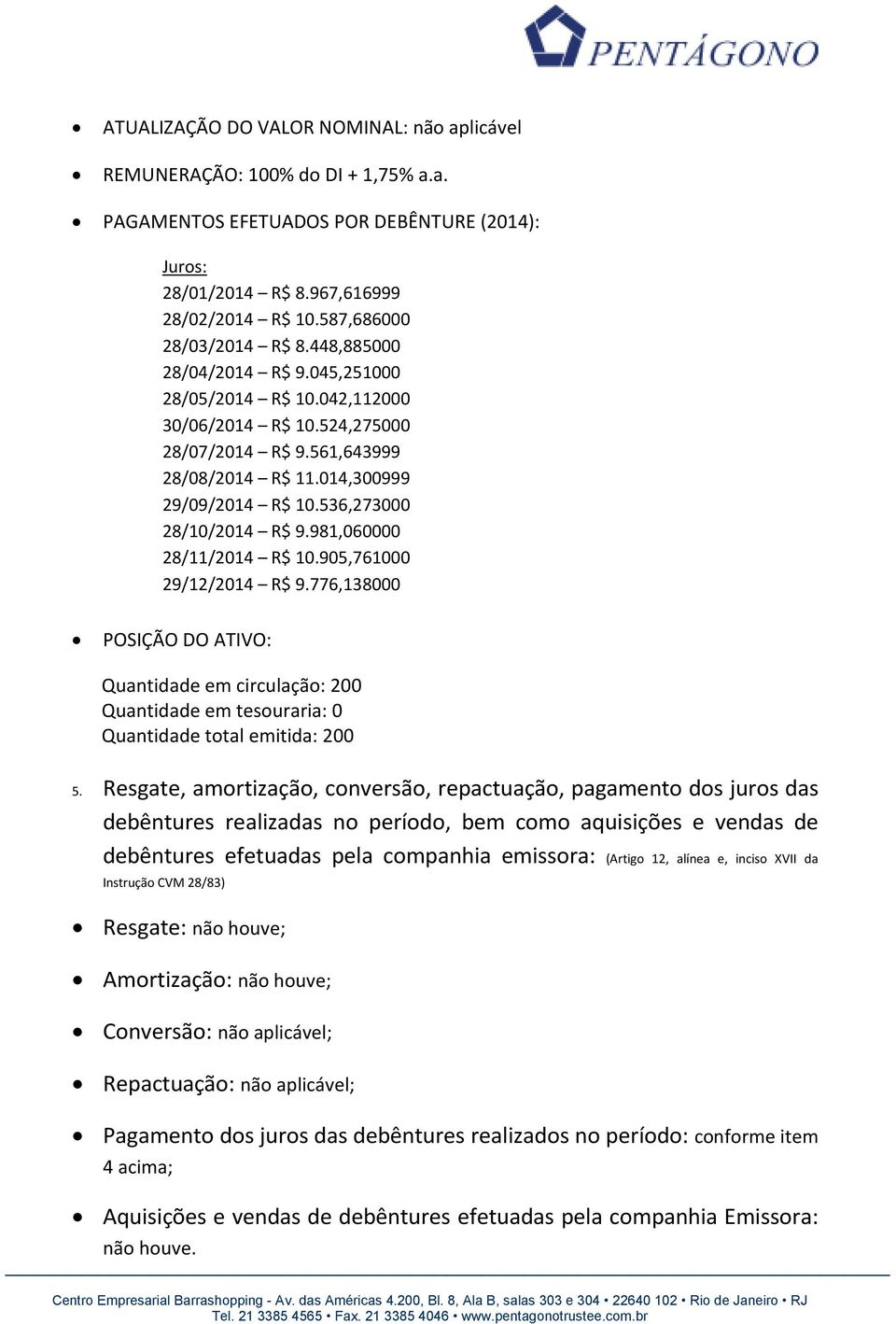 536,273000 28/10/2014 R$ 9.981,060000 28/11/2014 R$ 10.905,761000 29/12/2014 R$ 9.