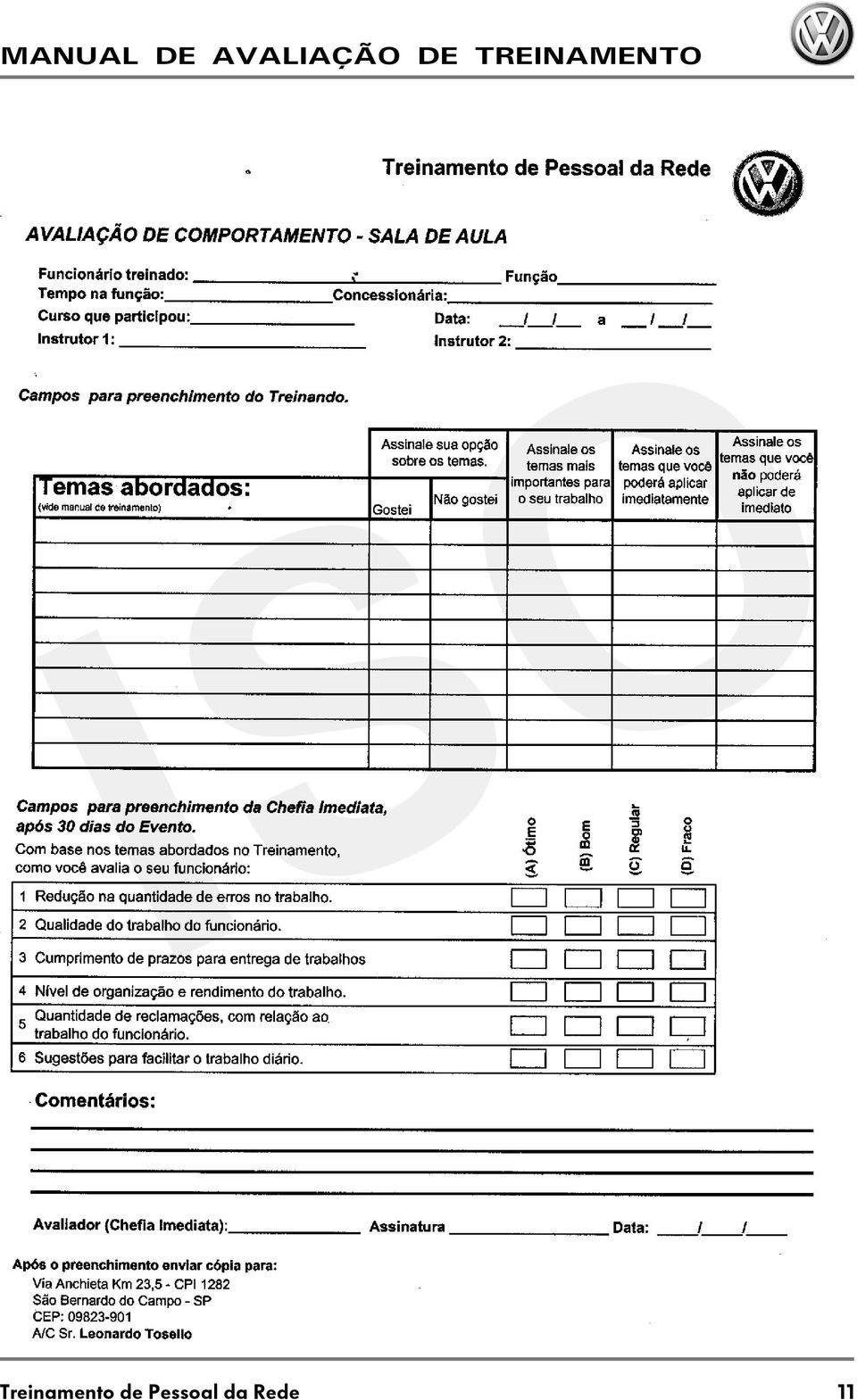 TREINAMENTO ISO