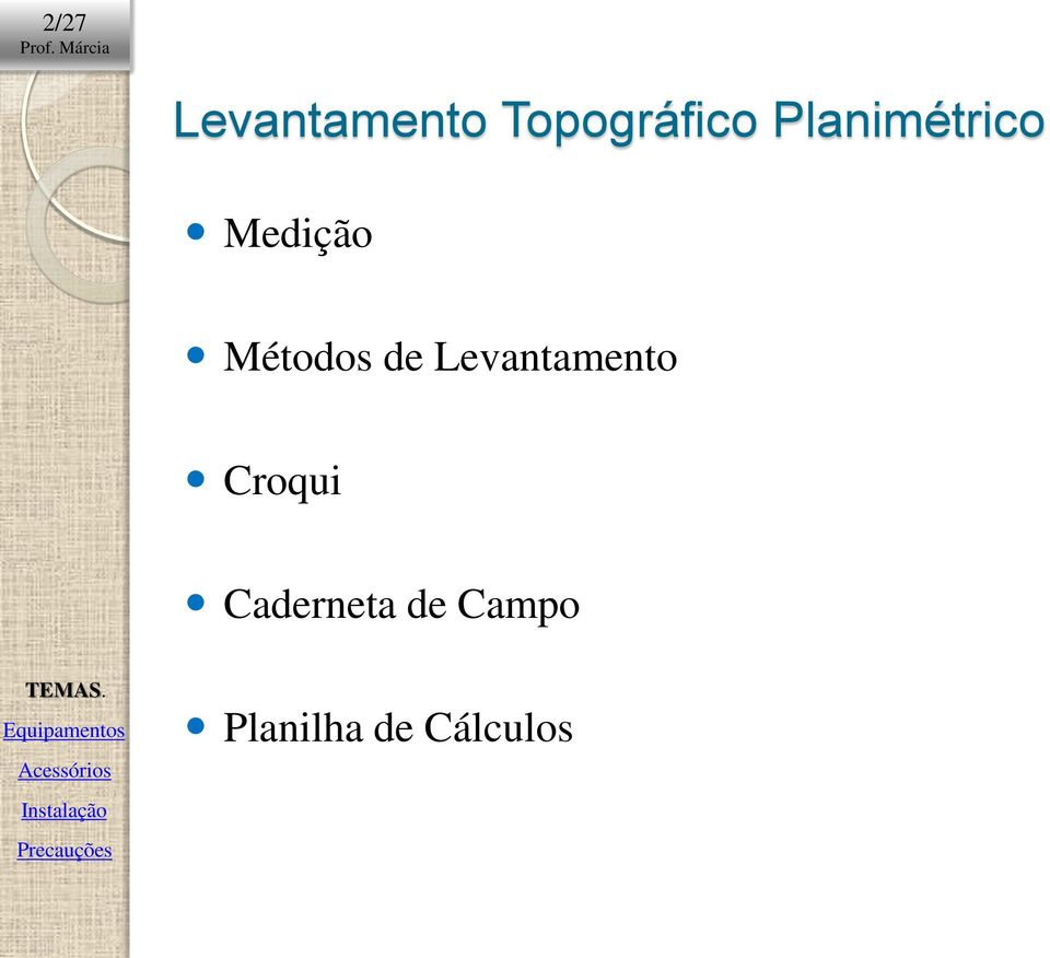 de Levantamento Croqui