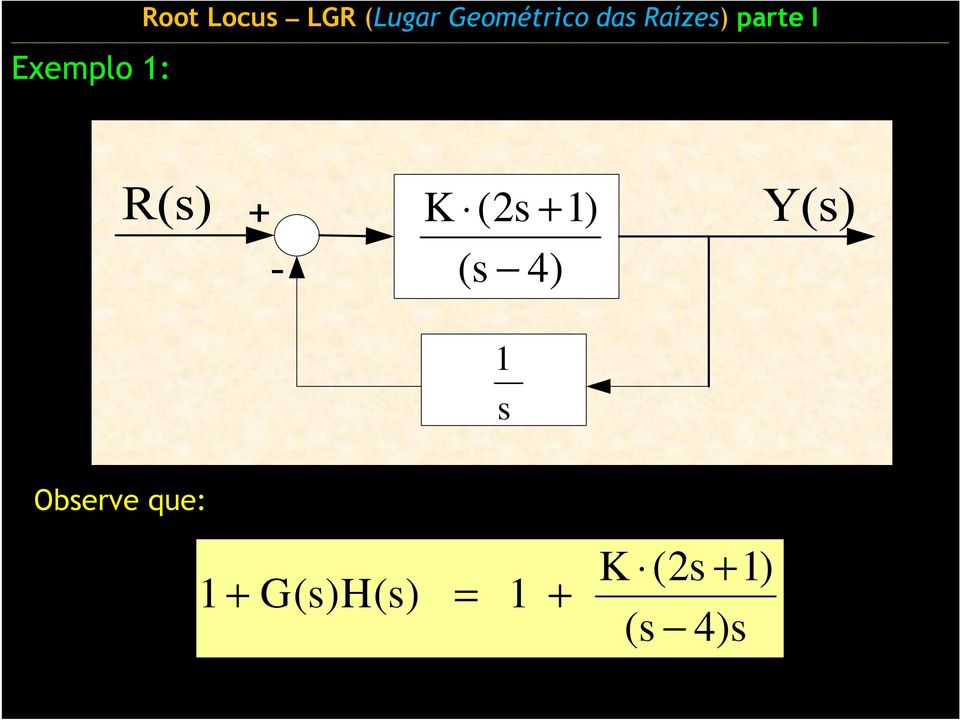 Observe que: 1 +