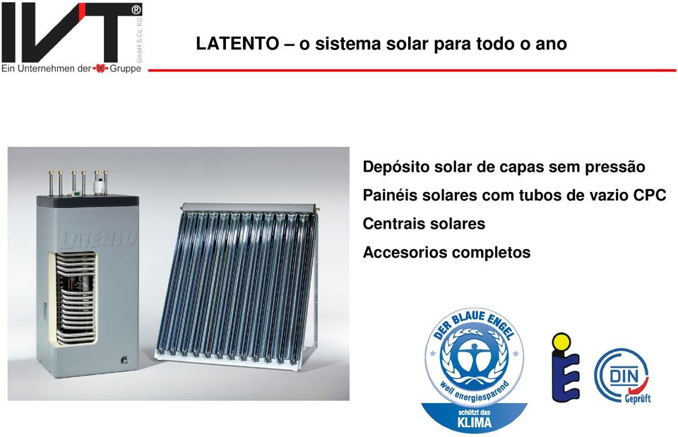 pressão Painéis solares com tubos de