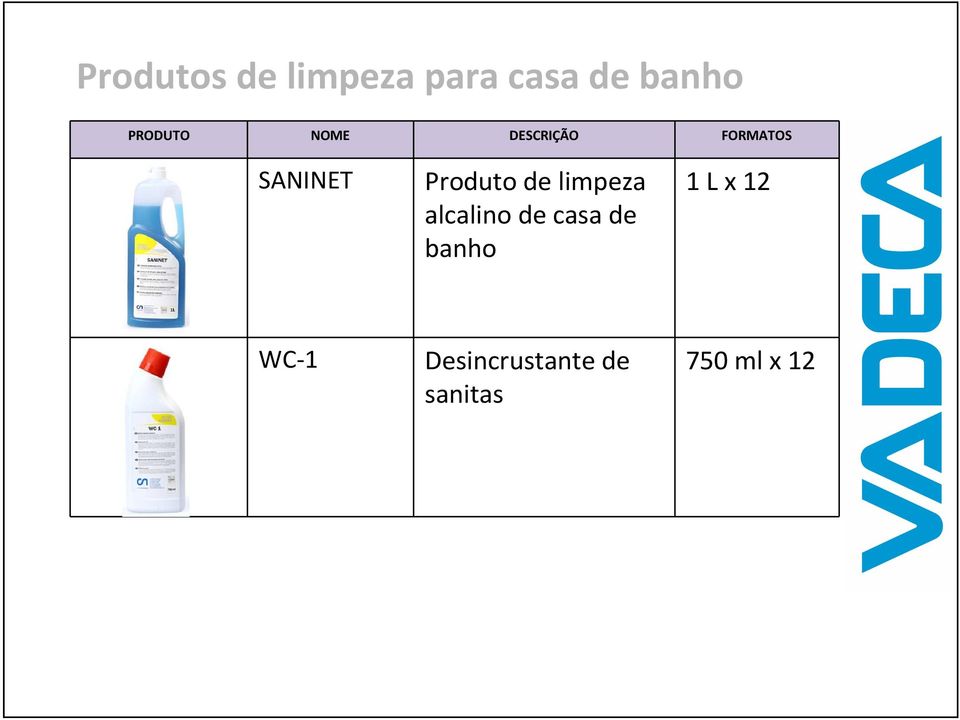 alcalino de casa de banho 1 L x 12