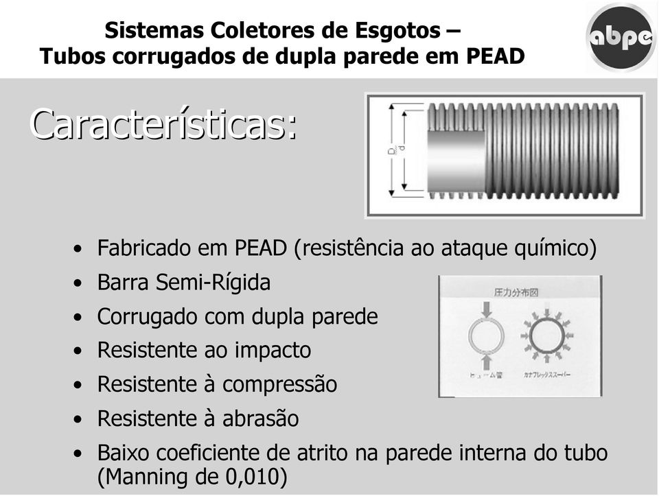 Resistente ao impacto Resistente à compressão Resistente à