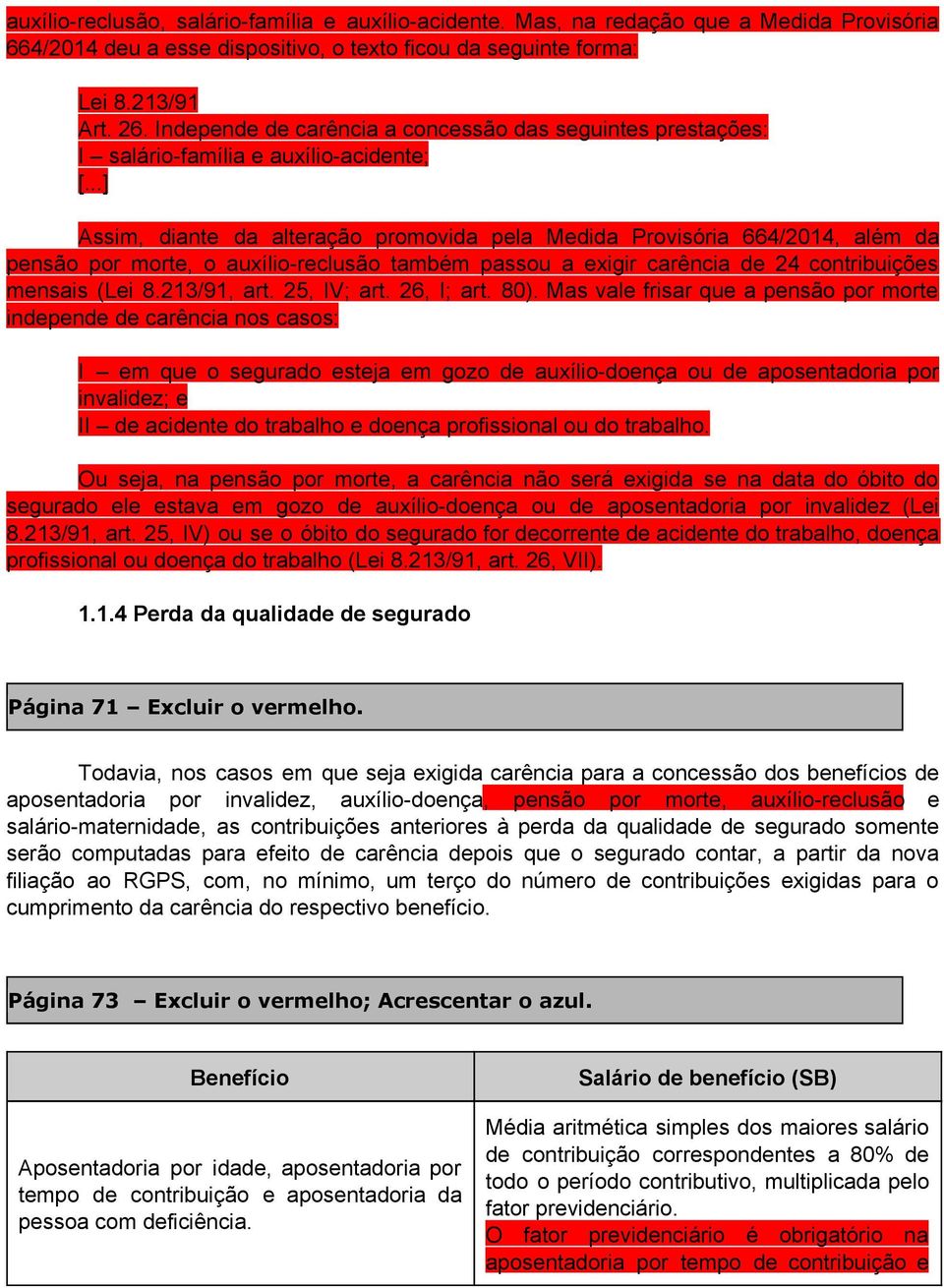 ..] Assim, diante da alteração promovida pela Medida Provisória 664/2014, além da pensão por morte, o auxílio reclusão também passou a exigir carência de 24 contribuições mensais (Lei 8.213/91, art.