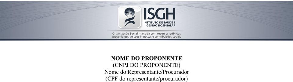 Representante/Procurador