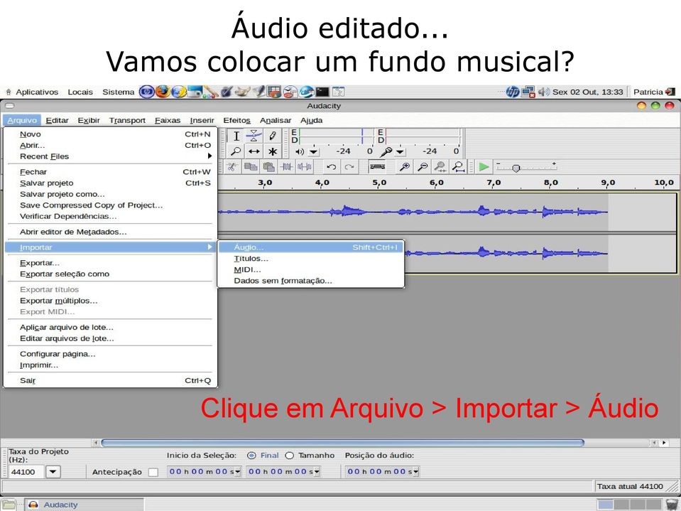 fundo musical?