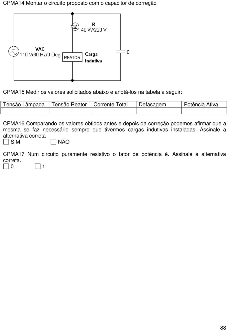 depois da correção podemos afirmar que a mesma se faz necessário sempre que tivermos cargas indutivas instaladas.