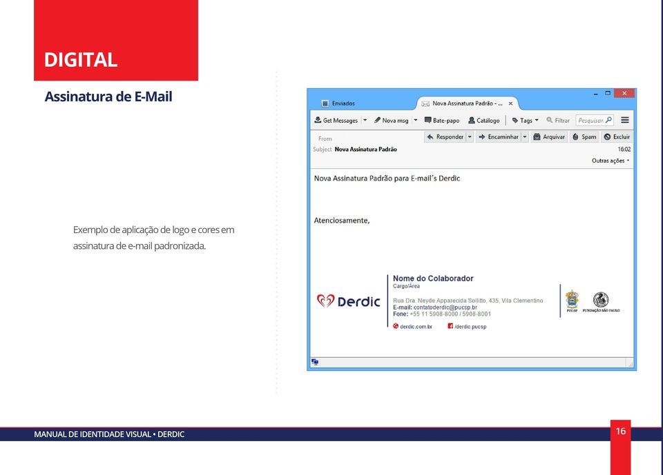 cores em assinatura de e-mail