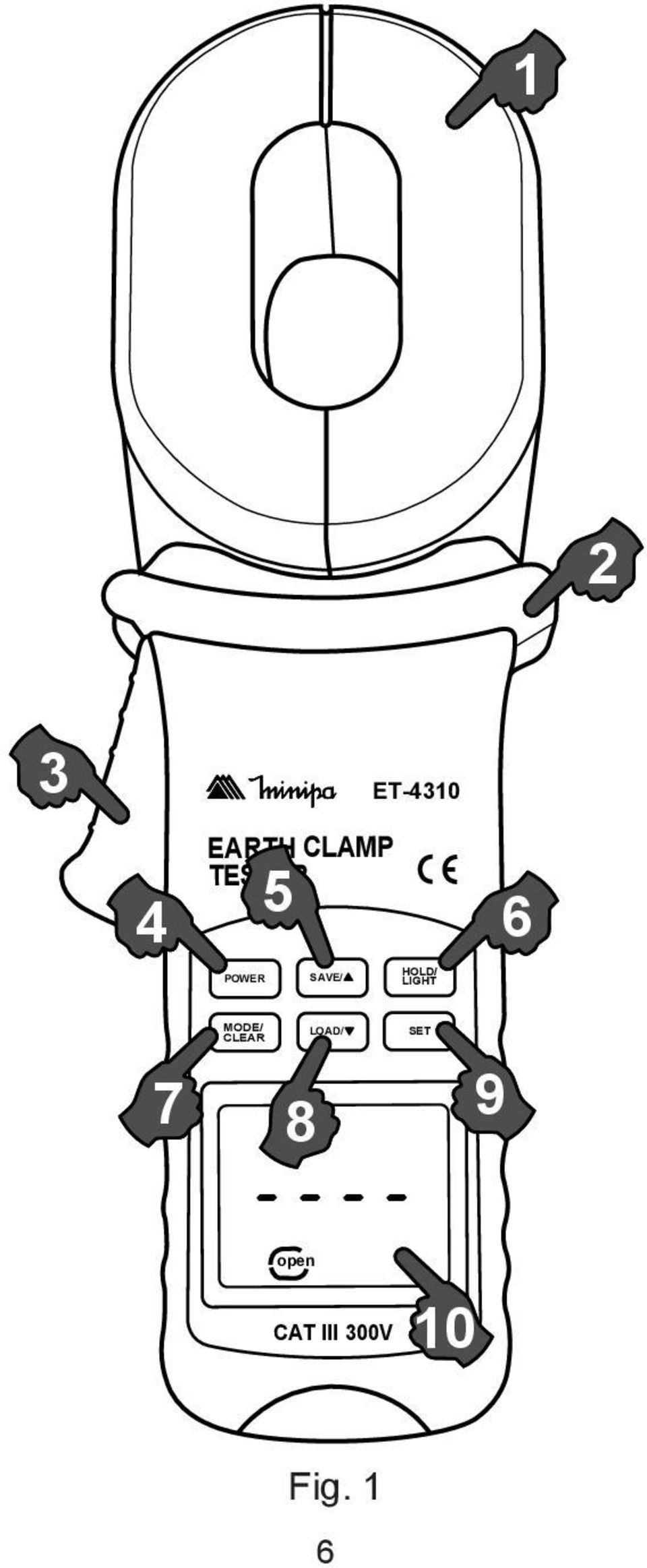 LIGHT 6 7 MODE/ CLEAR LOAD/ 8