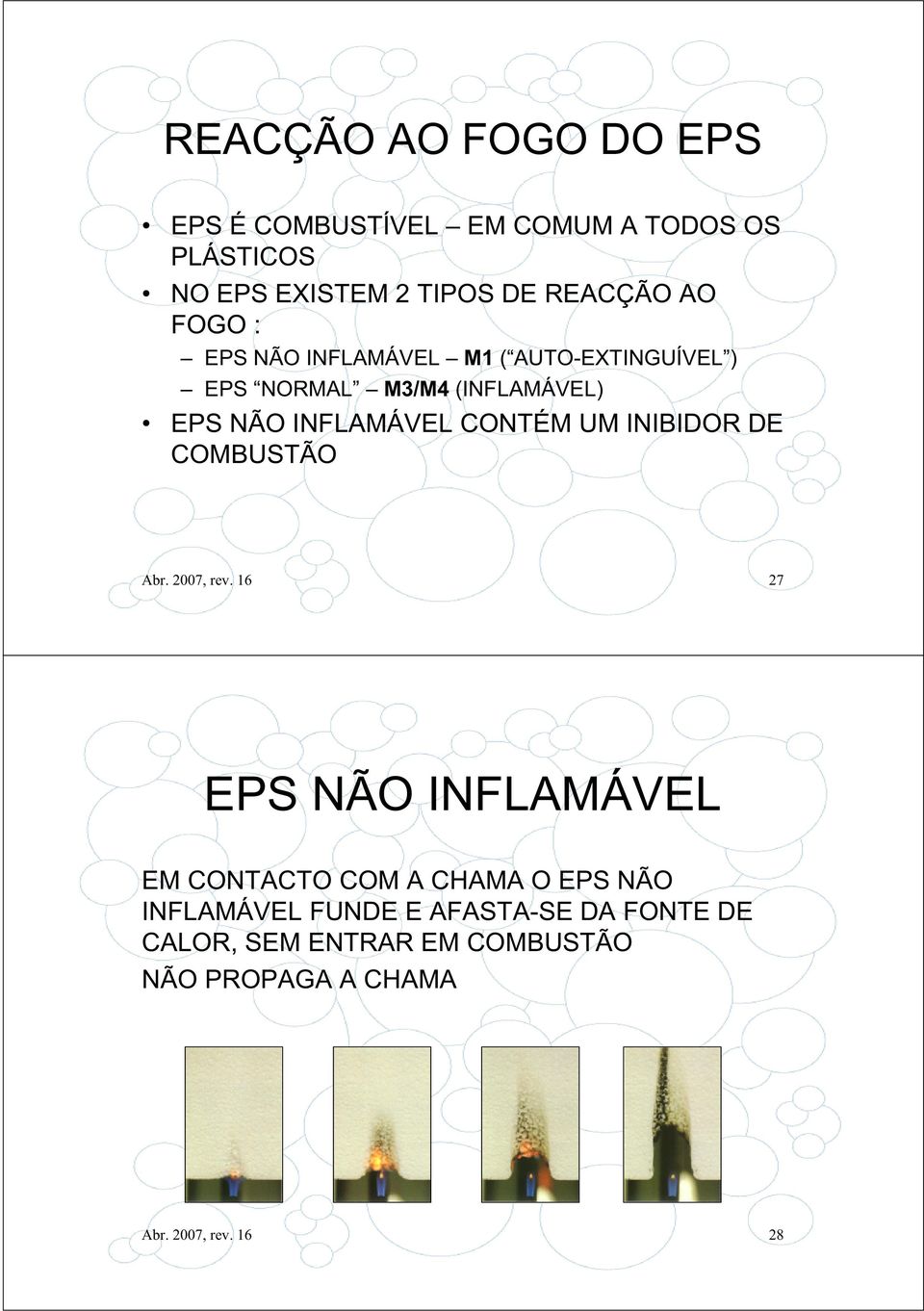 CONTÉM UM INIBIDOR DE COMBUSTÃO Abr. 2007, rev.