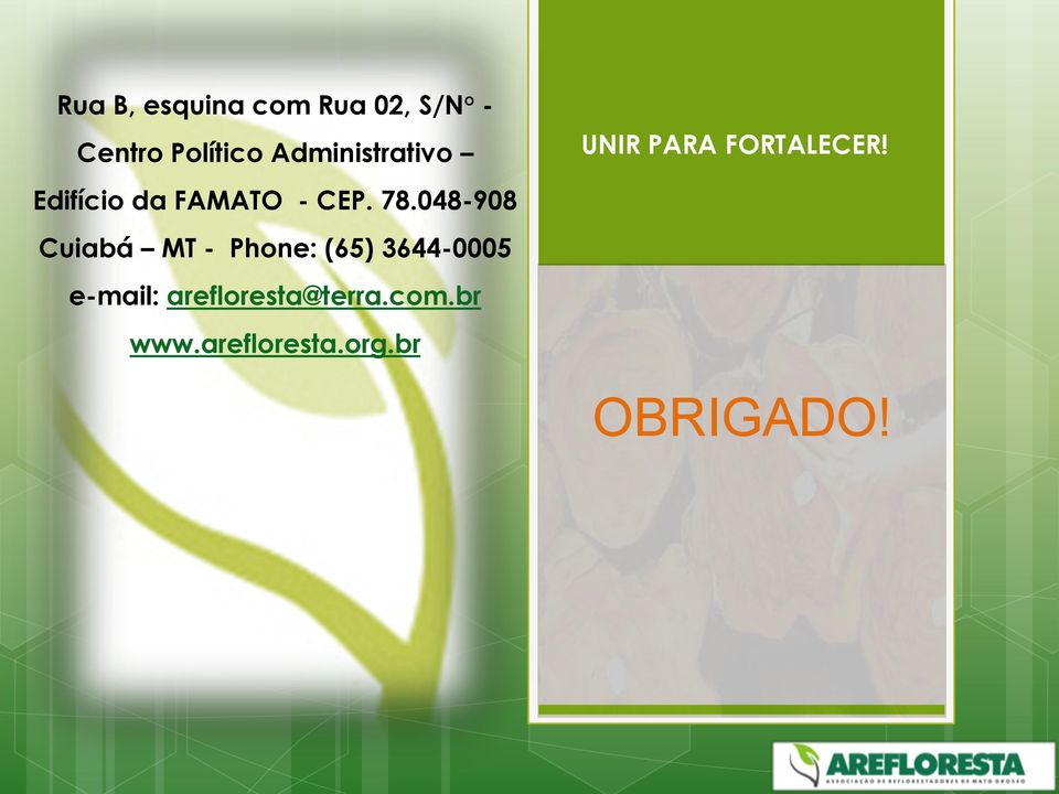 048-908 Cuiabá MT - Phone: (65) 3644-0005 e-mail: